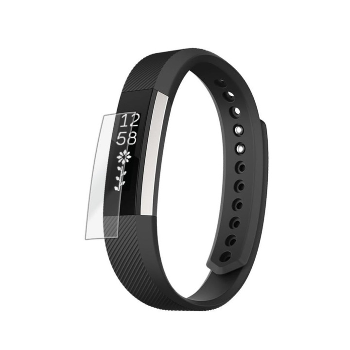 2 db képernyővédő fólia készlet, teljes lefedés, ragasztók és nagyon rugalmas, láthatatlan Skinz ultratiszta önregeneráló készlet a Fitbit Alta okosórához