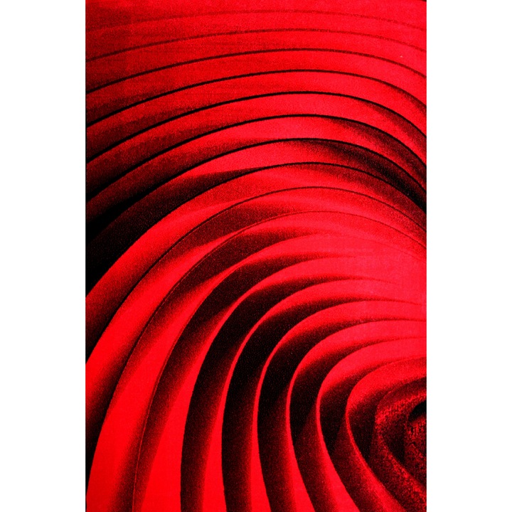 Téglalap alakú szőnyeg, Kolibri 11006 modell, piros 120 x 170