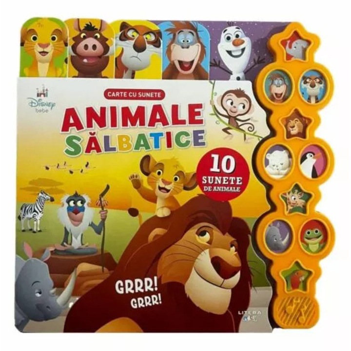 Disney bebe. Animale salbatice. Carte cu sunete