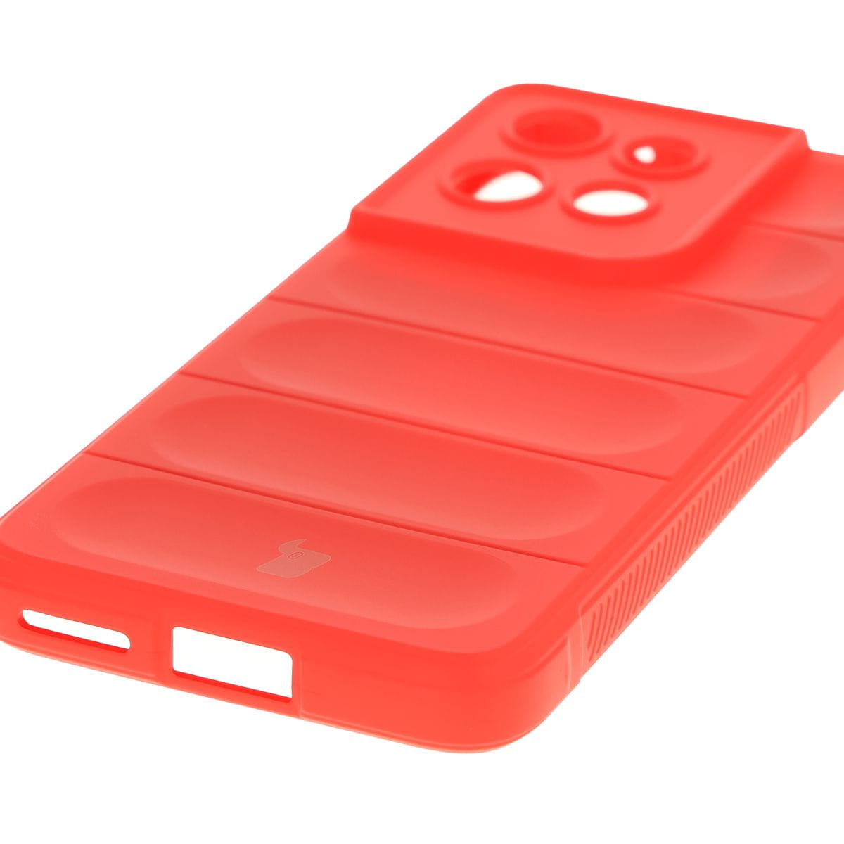 Husa Bizon Case Tur pentru Motorola Edge 50 Neo, rosu