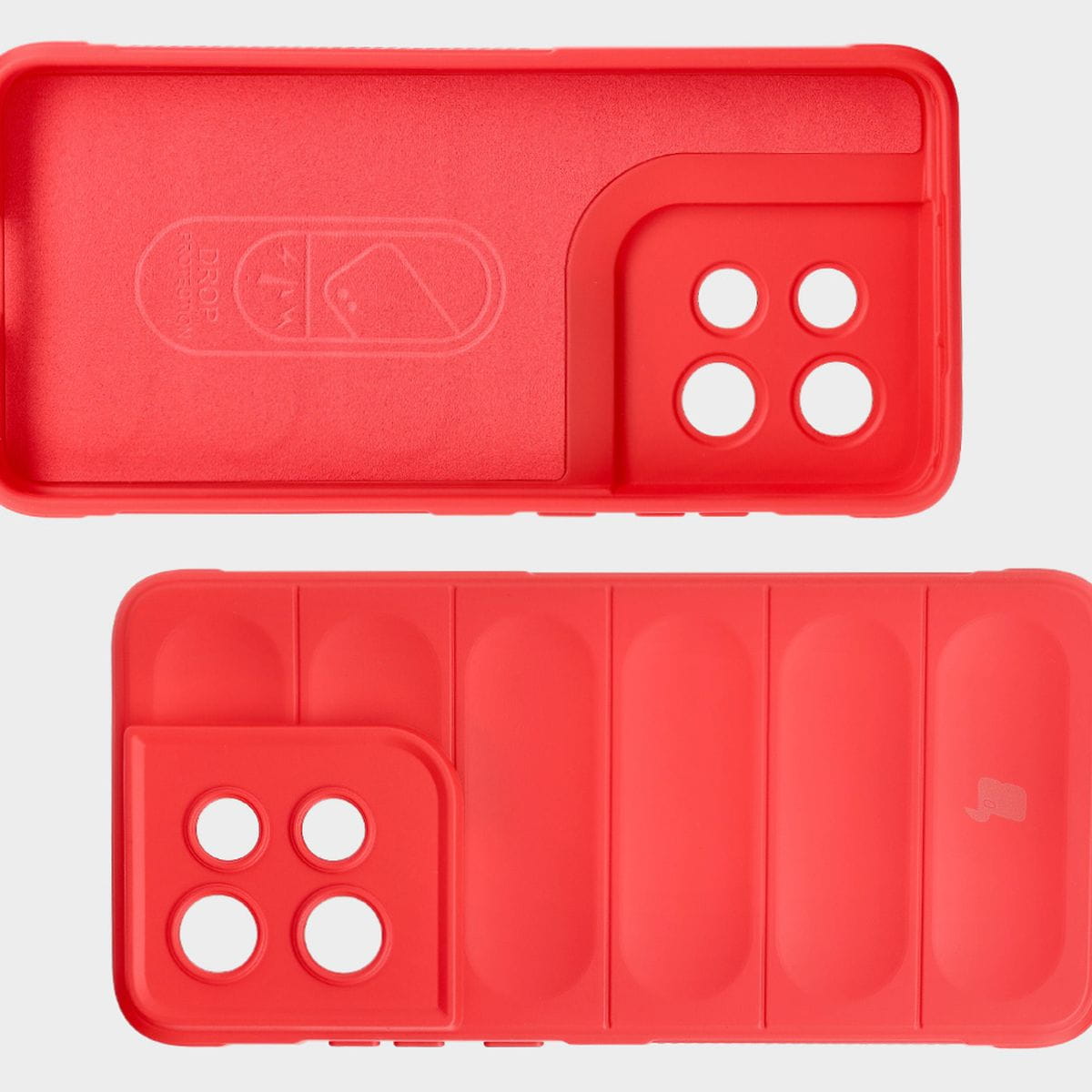 Husa Bizon Case Tur pentru Motorola Edge 50 Neo, rosu