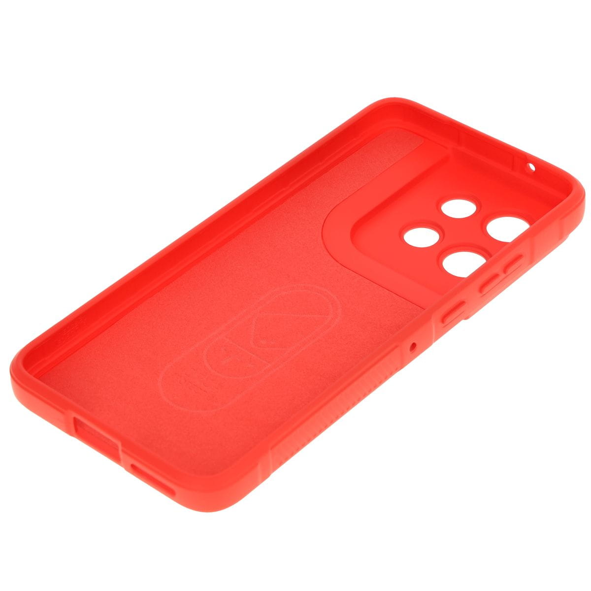 Husa Bizon Case Tur pentru Motorola Edge 50 Neo, rosu