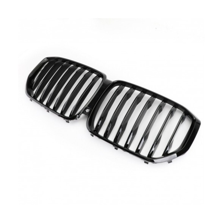 Set Grile Nari Bara Fata compatibile cu BMW X5 G05 2018-2022, Negru Lucios, M performance