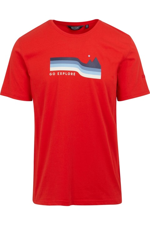 Regatta Cline VIII Go Explore férfi póló, nagy kockázatú piros 3XL INTL