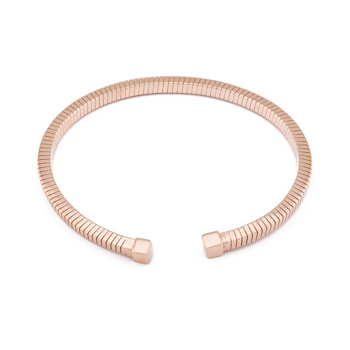 Bratatra fixa din argint 925, placat cu aur de 14 kt rose, Sonis Silver