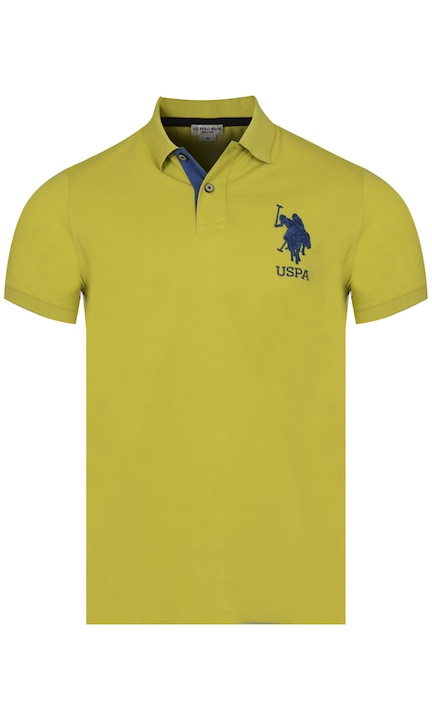 U.S. POLO ASSN.- Tricou polo pentru barbati SALM, lime S