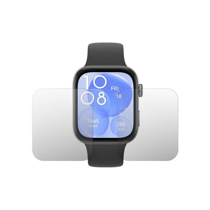 Комплект 2X матов протектор за екран Folie24, за Huawei Watch Fit 3, залепващ, гъвкав със саморегенерация