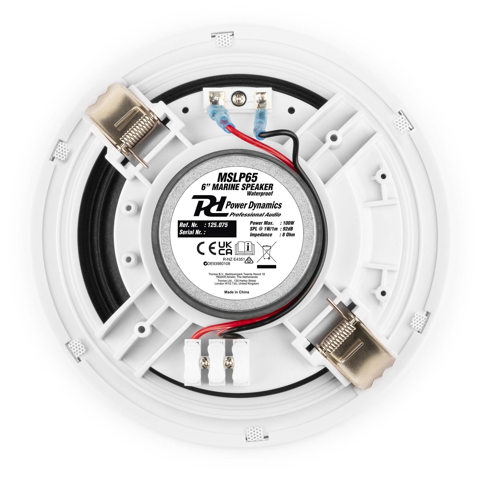 Set de 2 difuzoare de tavan, IPX5, 6", 100W, Power Dynamics MSLP65