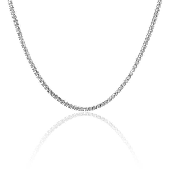 Lant tip " Tennis " din argint 925 rodiat, Piatra : cubic zirconia, Culoare : transparenta, Sonis Silver