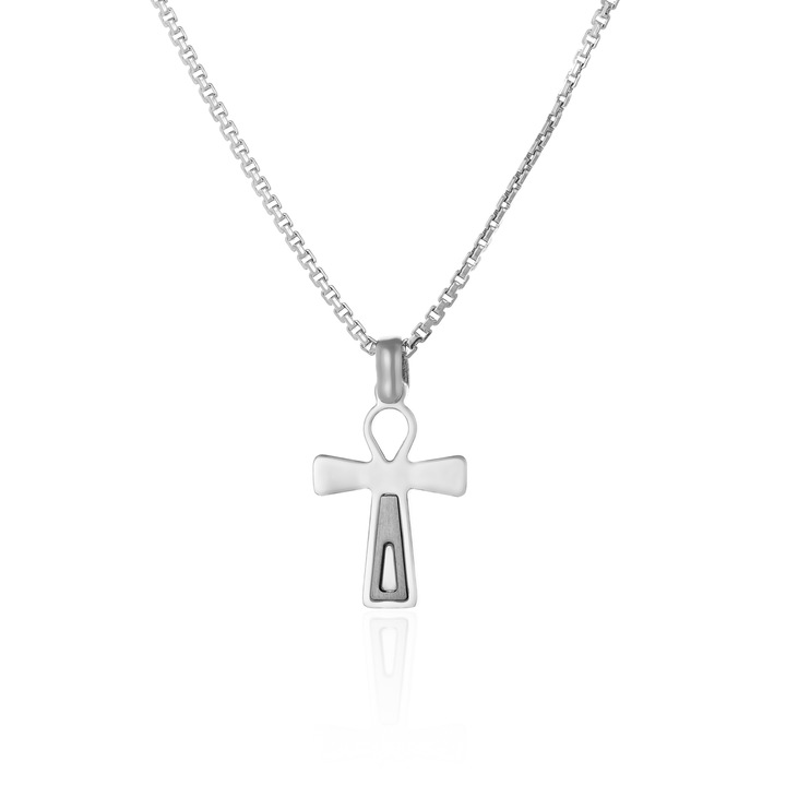 Lant cu pandantiv din argint 925 rodiat, Sonis Silver