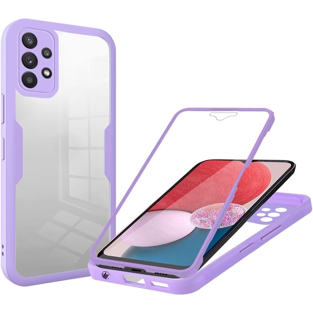 Husa 360° (fata + spate) pentru Samsung Galaxy A13 4G, Accesorio ColorVerse, Purple
