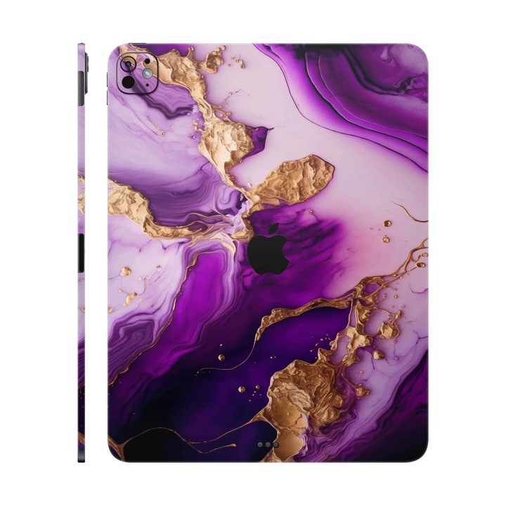 Folie de protectie pentru iPad Pro 13" (2024), Colectia Signature, Skin Spate cu laterale unite, Amethyst Dream