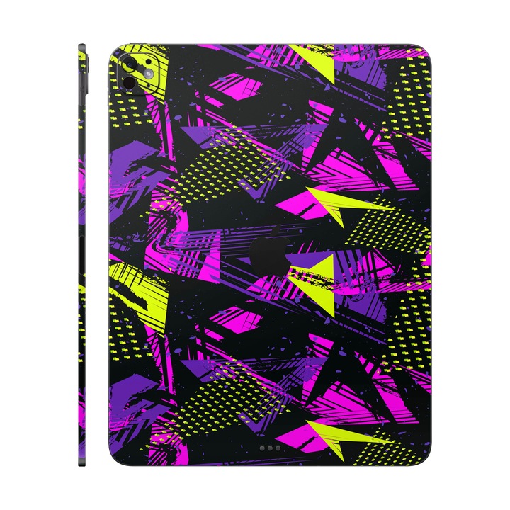 Folie de protectie pentru iPad Pro 13" (2024), Colectia Signature, Skin Spate cu laterale separate, Urban Graffiti