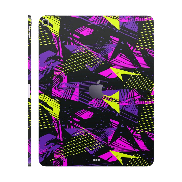 Folie de protectie pentru iPad Air 13" (2024), Colectia Signature, Skin Spate cu laterale unite, Urban Graffiti