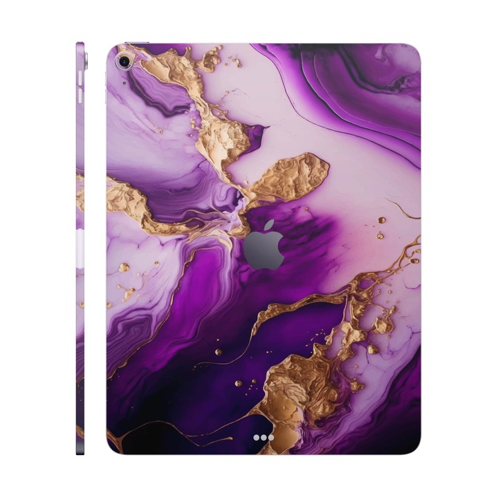 Folie de protectie pentru iPad Air 13" (2024), Colectia Signature, Skin Spate cu laterale separate, Amethyst Dream