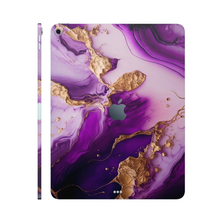 Folie de protectie pentru iPad Air 11" (2024), Colectia Signature, Skin Spate cu laterale separate, Amethyst Dream