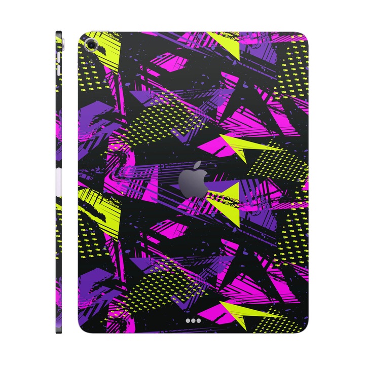 Folie de protectie pentru iPad Air 13" (2024), Colectia Signature, Skin Spate cu laterale separate, Urban Graffiti