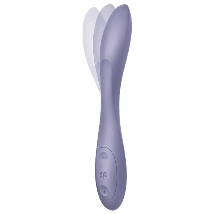 Вибратор Satisfyer G Spot Flex 2, 12 вибрационни програми, медицински силикон, водоустойчив, гъвкав