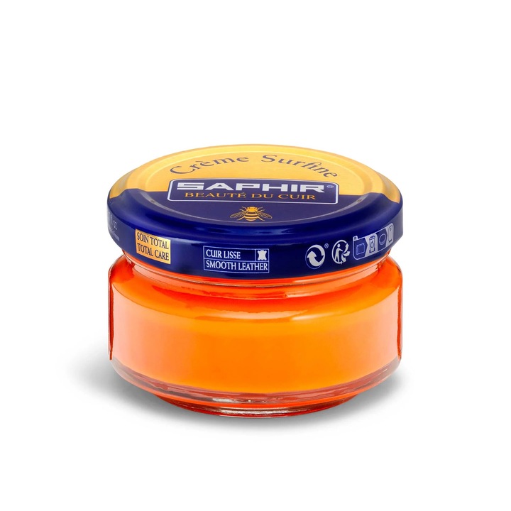 Crema de ingrijire Saphir 50 ml, impermeabilizare, portocaliu 52
