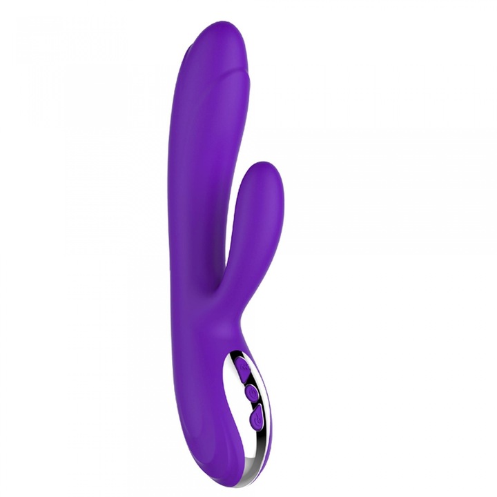 Vibrator cu incalzire, B - Series, 10 functii, waterproof, silicon medical, violet