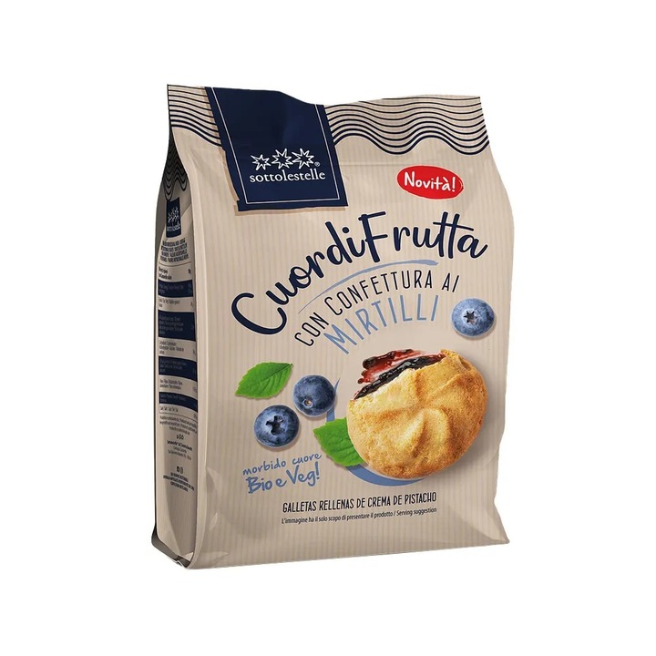 Biscuiti cu afine eco 200 g Sottolestelle