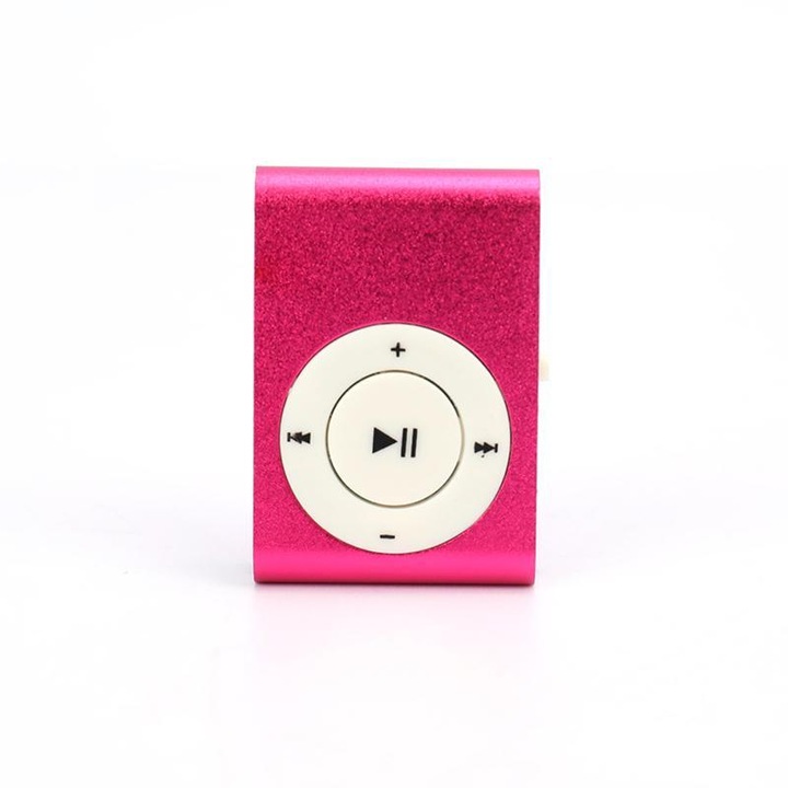 Cozevdnt MP3 lejátszó, 3,5 mm, USB 2.0, Li-ion akkumulátor, 4,3 x 3 x 1,4 cm, kompakt kialakítás klipszel