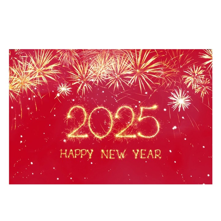 Újévi háttér fotózáshoz, Enforose, 2025-ös modell, piros