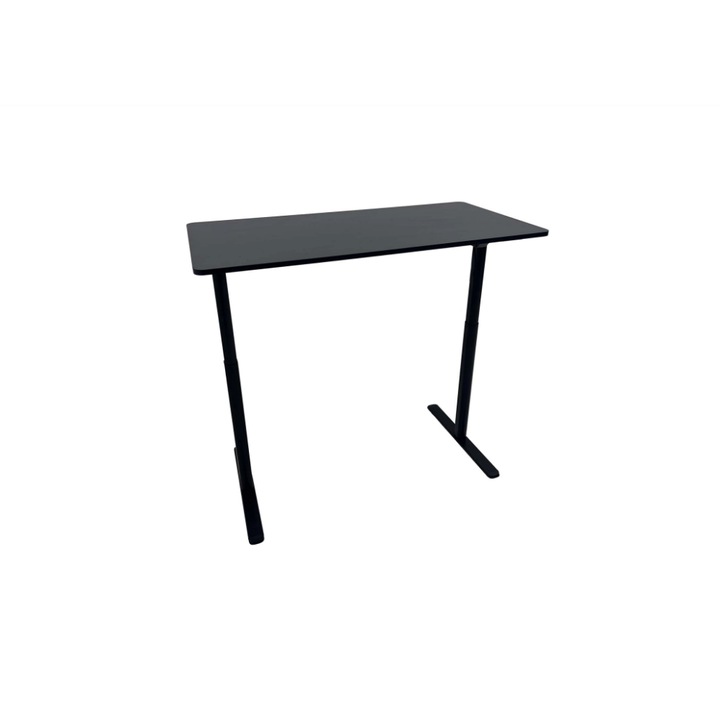 Ергономично бюро с електрическо регулиране, 120х60 см, Черно