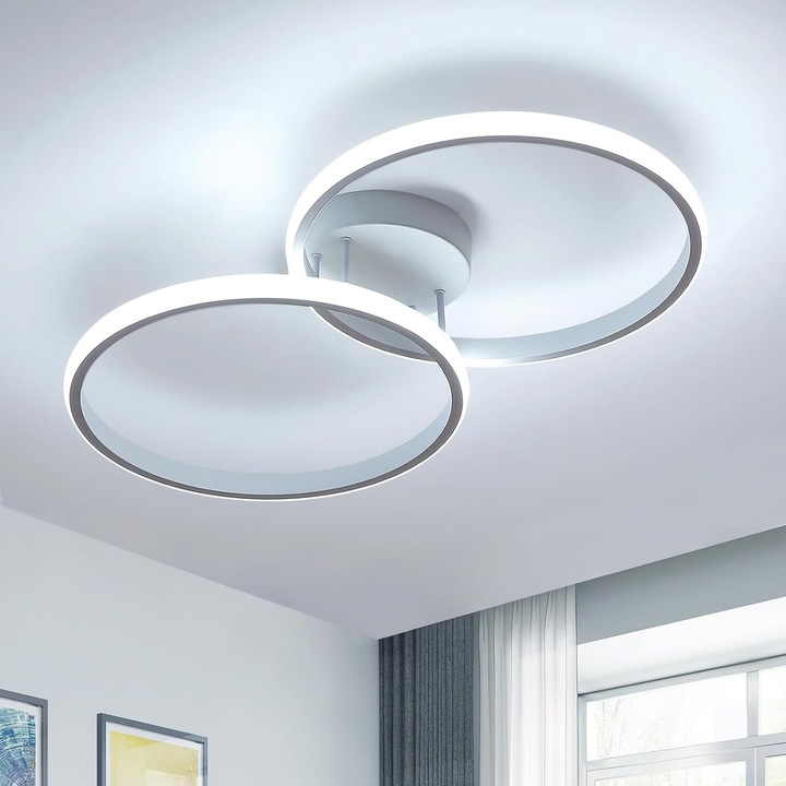 LED полилей с дистанционно управление Kaysen 28W димируем бял