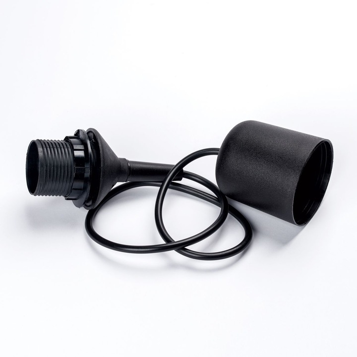 Пендел без абажур, E27, височина 72 см, кабел за окачване 2x0,75, черен PVC ORION Aufh. 628 черно (2x0, 75)