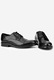 Pantofi barbatesti din piele naturala neagra cu siret 41