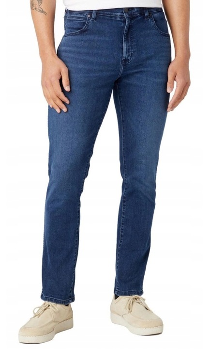 Blugi, Wrangler, Larston, Apollo, slim tapered, Kék