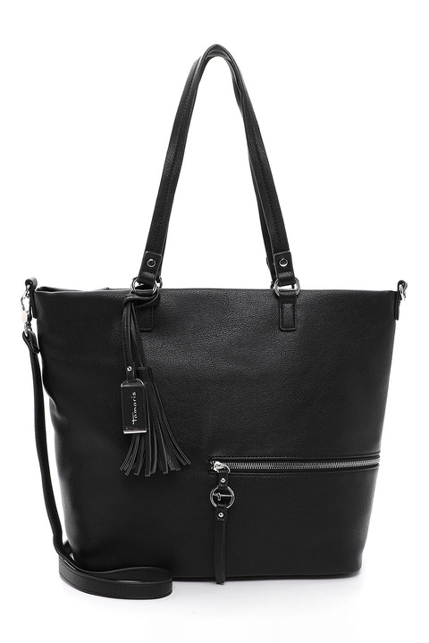 Tamaris, Шопинг чанта от еко кожа Nele, Черен