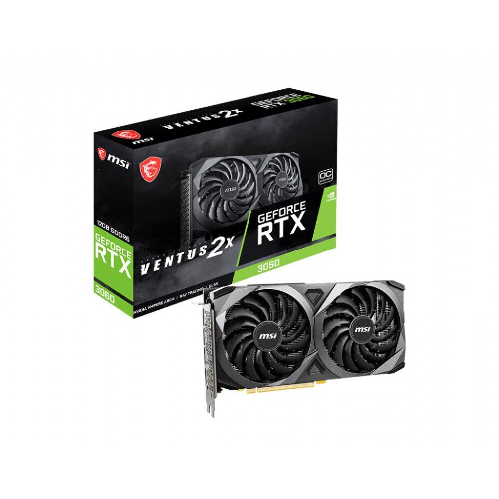 Placă video MSI GeForce RTX 3060 VENTUS 2X, 12GB GDDR6, 192biti