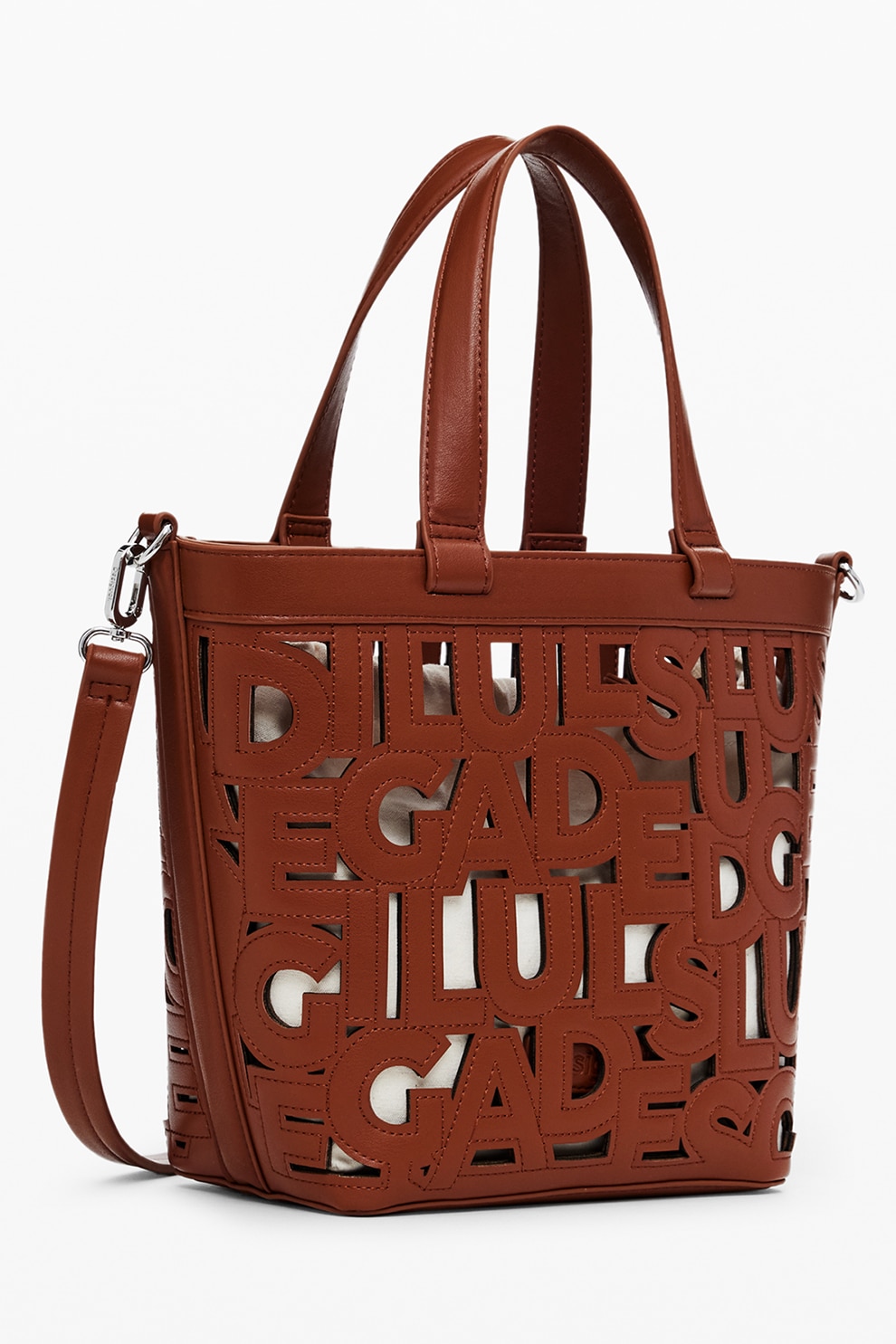 Marc Picard, Geanta tote de piele ecologica, Maro cognac - eMAG.ro