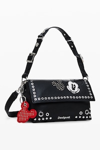 Desigual Womens Fabric Across Body Bag, Black, U Desigual Womens Fabric Across Body Bag, Black, U