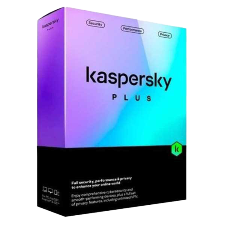 Licenta Kaspersky Plus pentru 3 dispozitive, 1 an