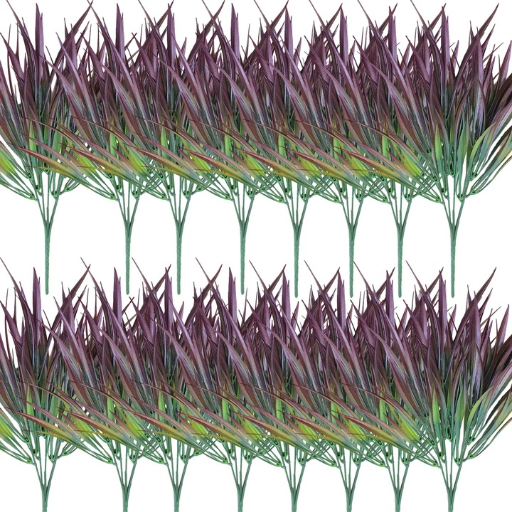 Plante artificiale, Enforose, set 16 bucati, flori artificiale rezistente la UV, 14.1 inch, multicolor