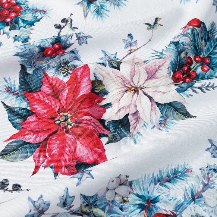 Tkanina de masa, import, plamoodporna, 150cm, model sarbatoresc