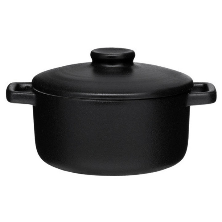 Tava de copt din ceramica, cu capac, Ø 12 cm