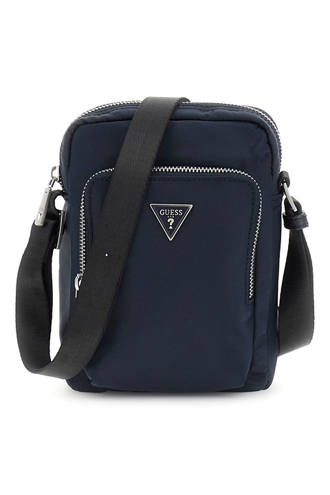 GUESS, Certosa keresztpántos táska logós részlettel, Sötétkék