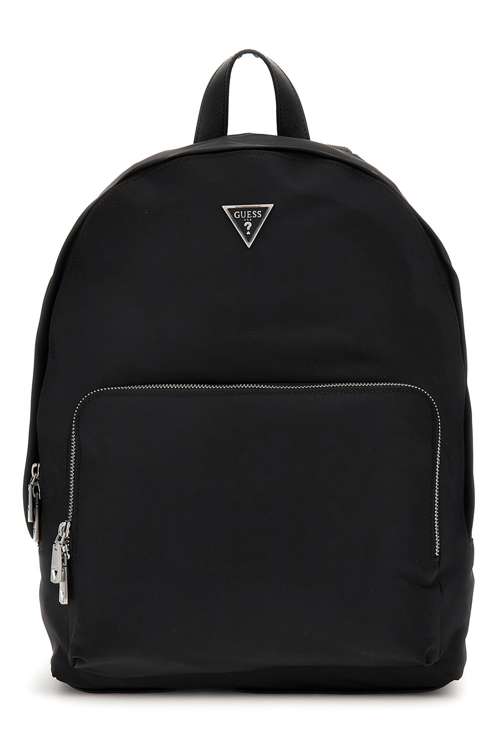 GUESS, Rucsac compact de piele ecologica Milano, Negru