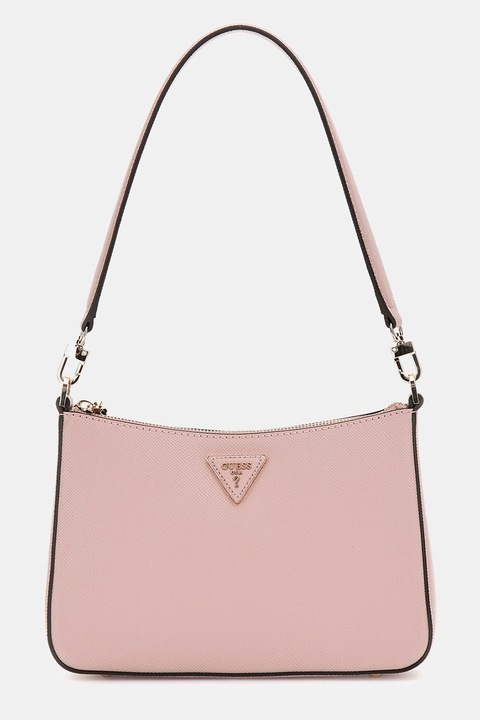 GUESS, Jazlynn műbőr válltáska logóval, Rózsaszín