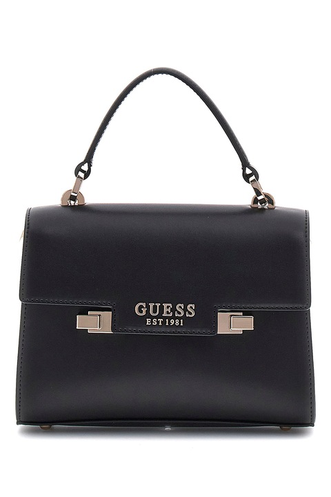 GUESS, Чанта Mietta от еко кожа, Черен