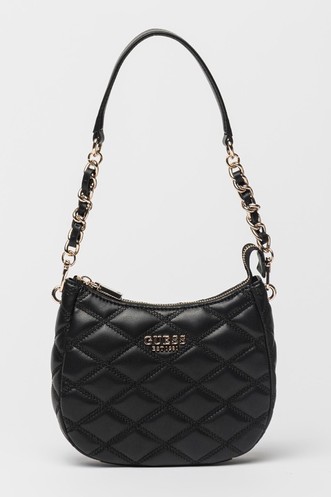 GUESS, Чанта през рамо Tamsin от еко кожа, Черен