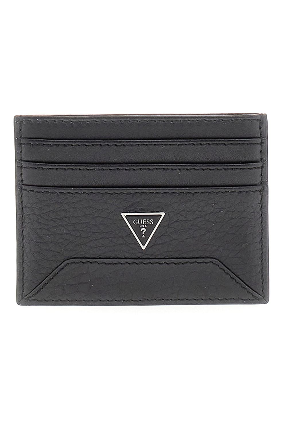 GUESS, Portcart din piele Barcellona, Negru