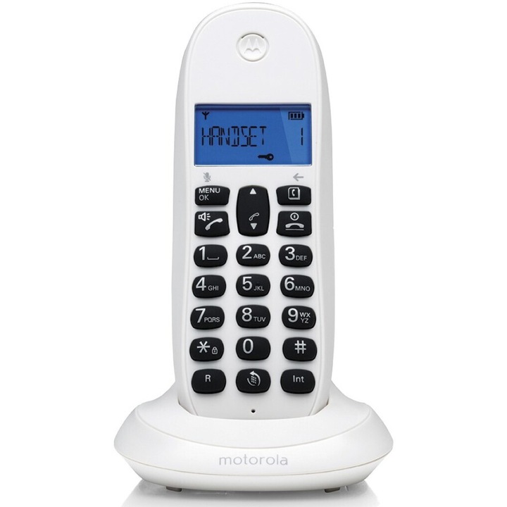 Telefon fix fara fir Motorola DECT C1001CBW+, Alb