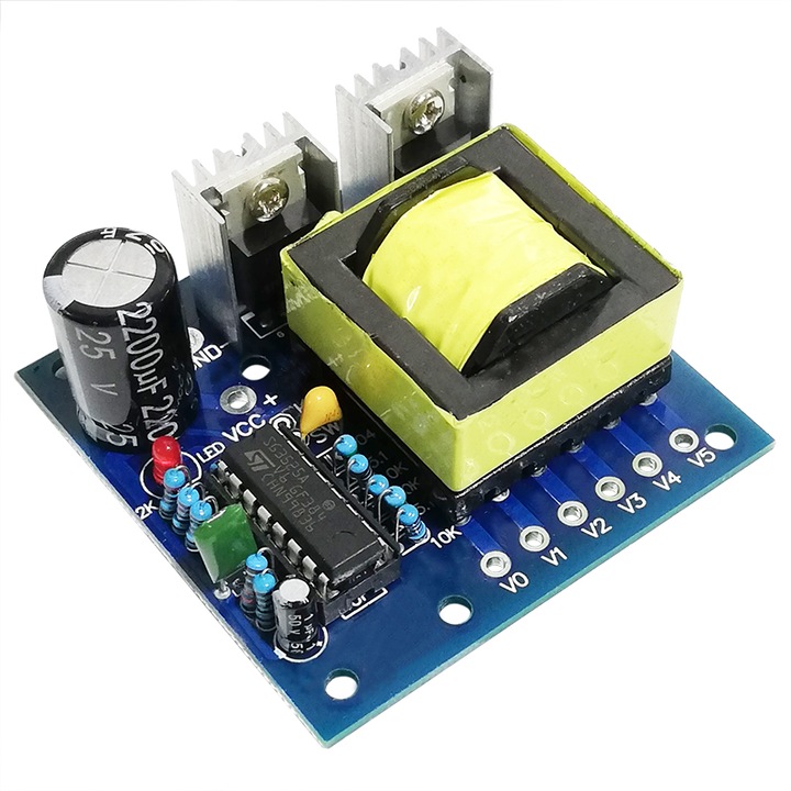 Ridicator de tensiune step-up DC-AC de la 12V la 110V, 172V, 200V si 220V, 150W