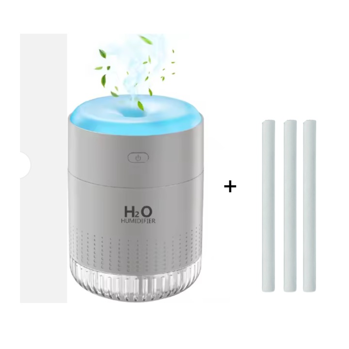 Mini Umidificator Ultrasonic 0.7L, 12 W, 160 x 213 x 110 mm