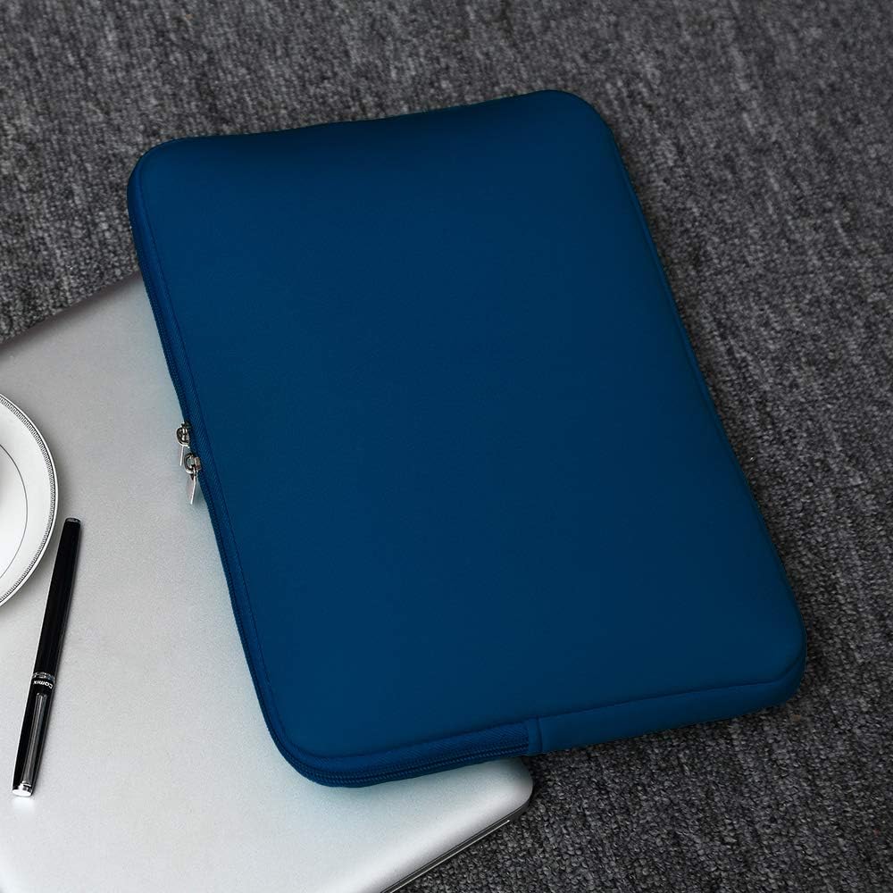 Husa de Protectie si Transport pentru Laptop VarioShop®, pana la 13 inch, cu Burete Antisoc, Rezistena la Apa, Compatibila cu Apple MacBook Air, MacBook Pro Touch, 34 x 1.7 x 25.5 cm, Albastru